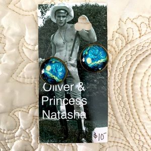 Starry Night cuff links